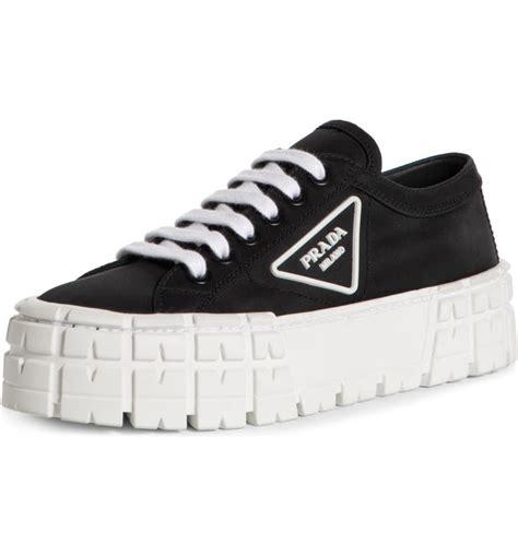 prada women's platform sneakers|prada platform sneakers women.